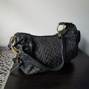 Wilsons Leather Purse Black Hobo